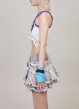 Distressed rib patch tank top