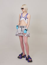 Distressed rib patch tank top