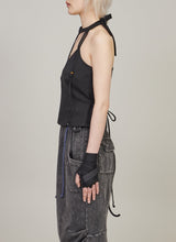 Asymmetric strap top