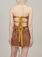 Heartshape washed bustier