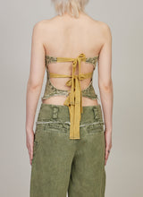 Heartshape washed bustier