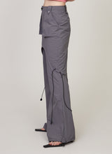 Drawstring parachute cargo pants