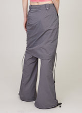 Drawstring parachute cargo pants