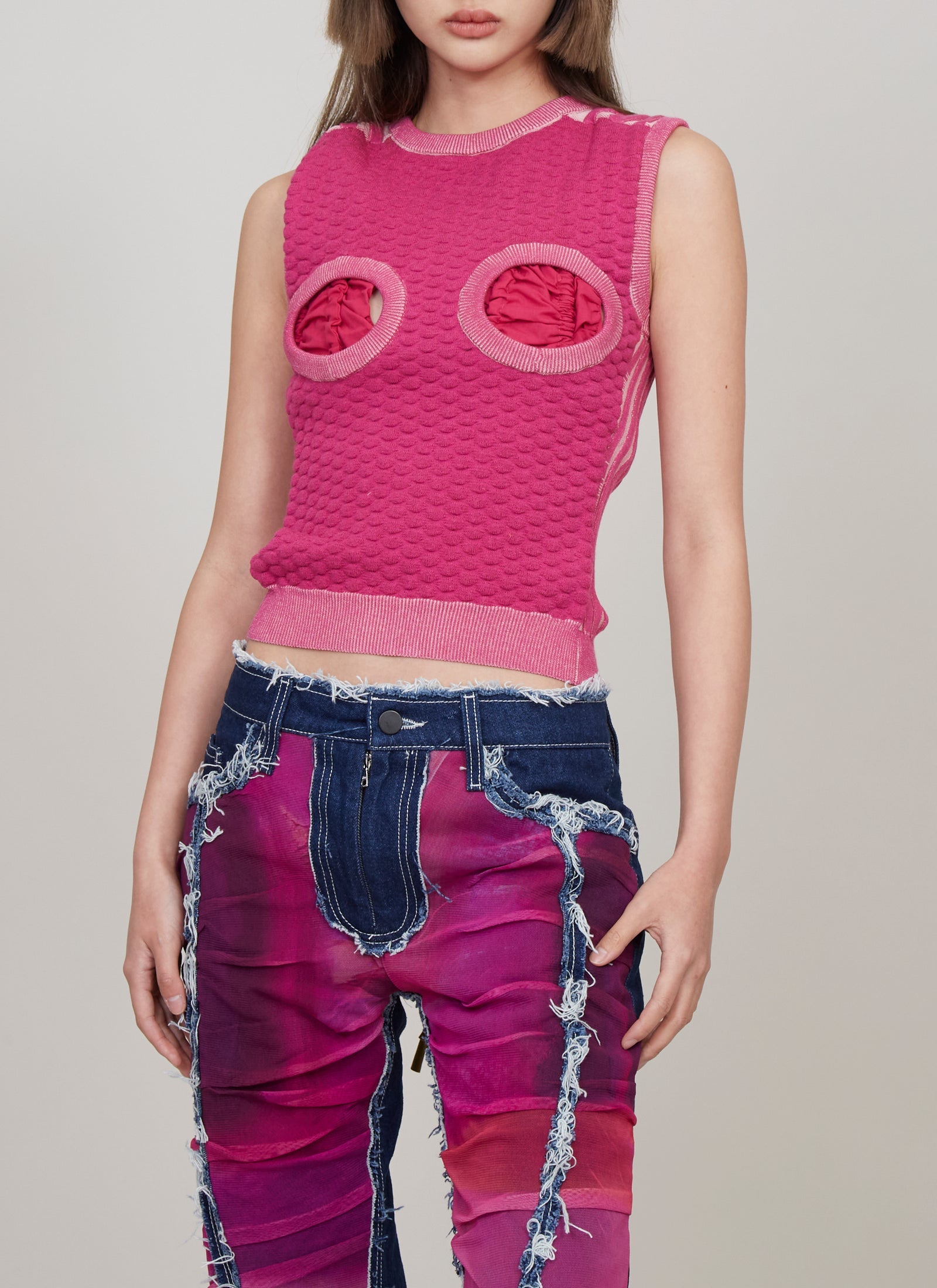 Knit bubble vest – HITCHHIKER Knit bubble vest – HITCHHIKER