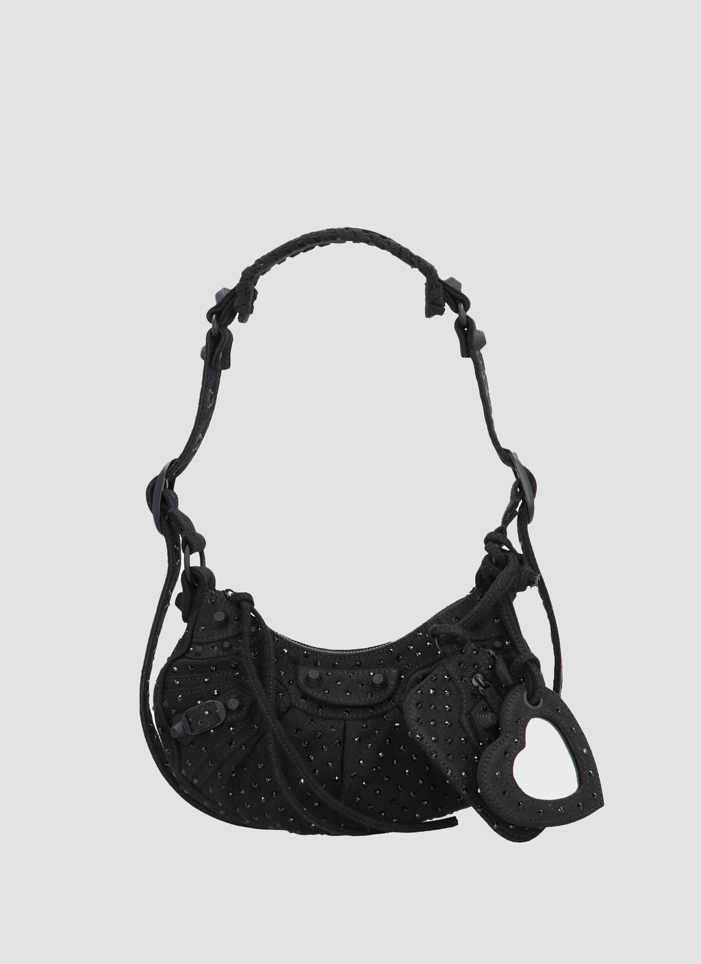 Embellished denim Le Cagole XS shoulder bag – HITCHHIKER