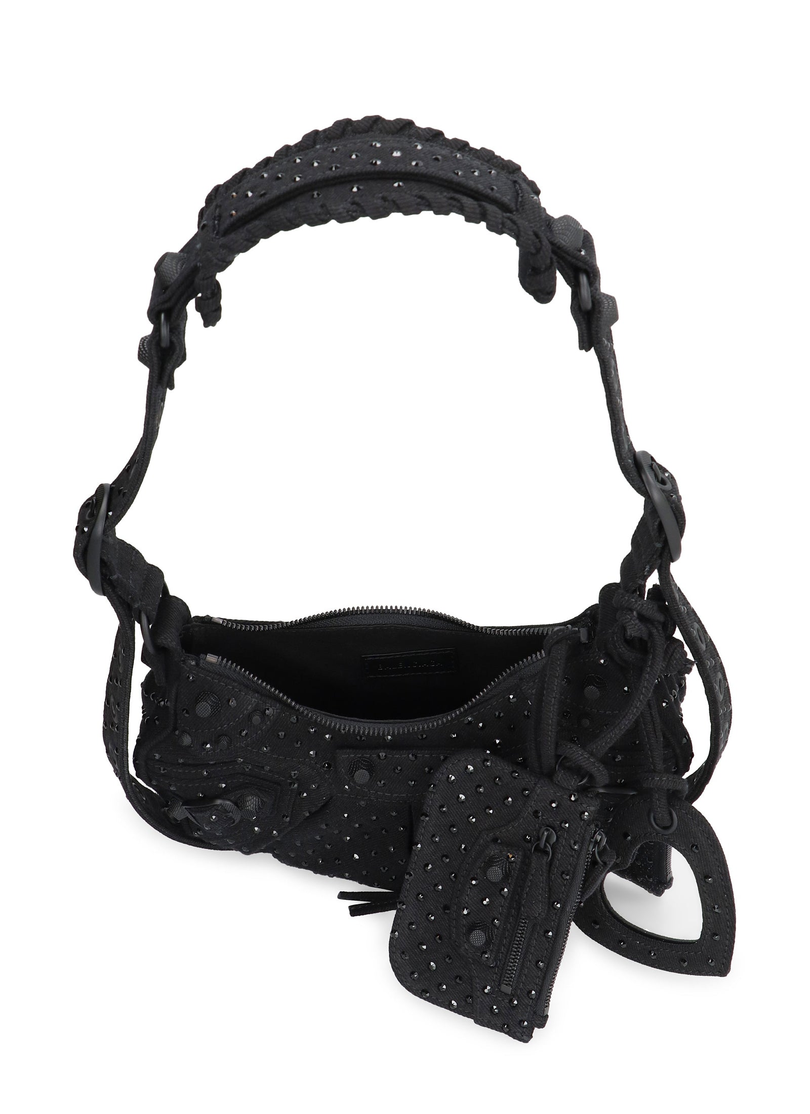 Embellished denim Le Cagole XS shoulder bag – HITCHHIKER