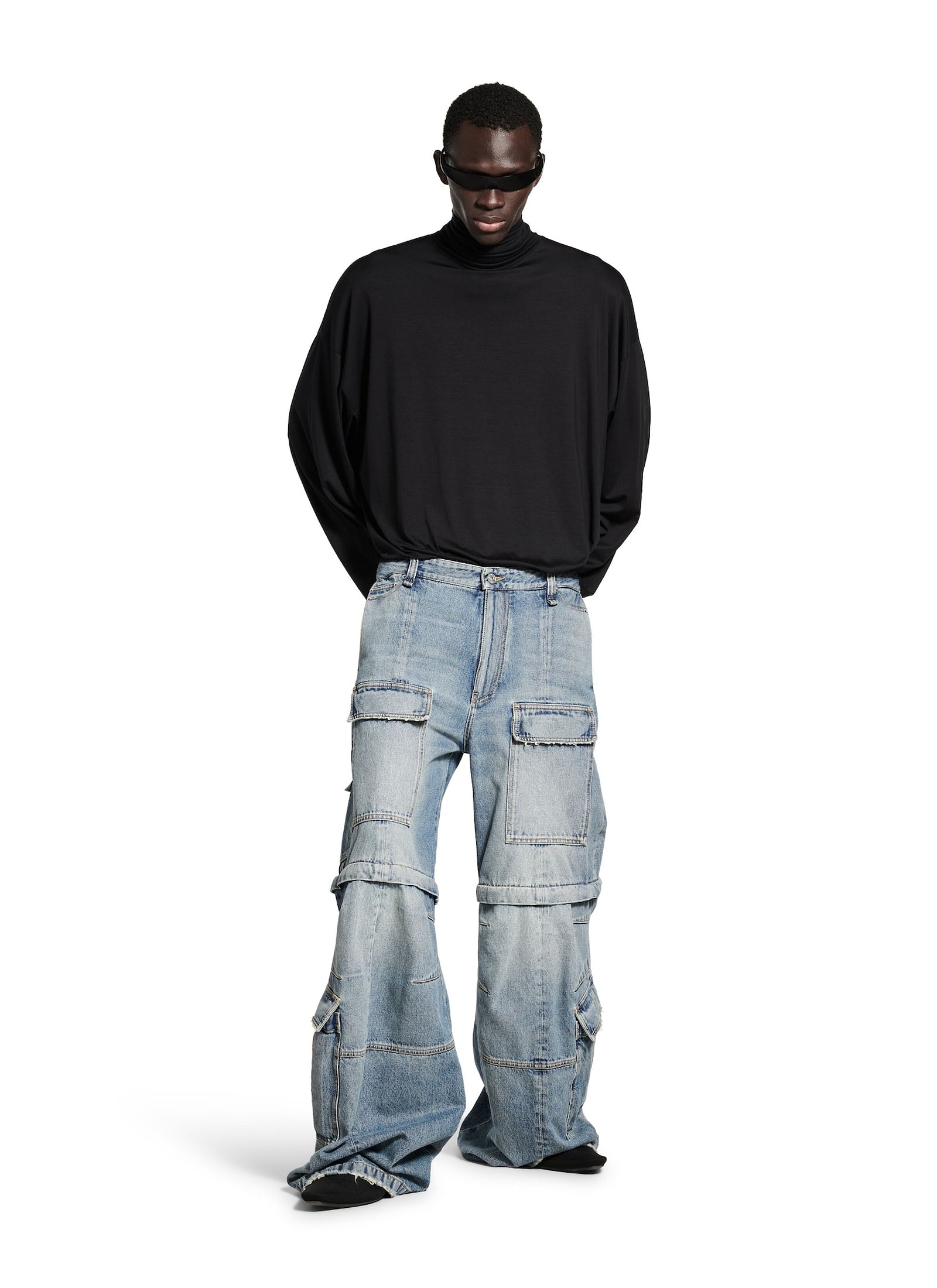 パンツ Balenciaga flared cargo denim pants Balenciaga Flared Cargo Pants | Neiman Marcus