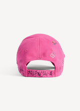 Upcycled cap in pink
