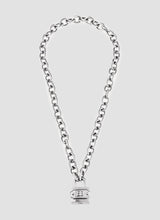 BB padlock necklace in silver