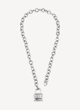 BB padlock necklace in silver