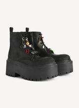 Strike platform bootie with charms