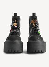 Strike platform bootie with charms