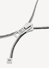 Diy zip necklace in shiny