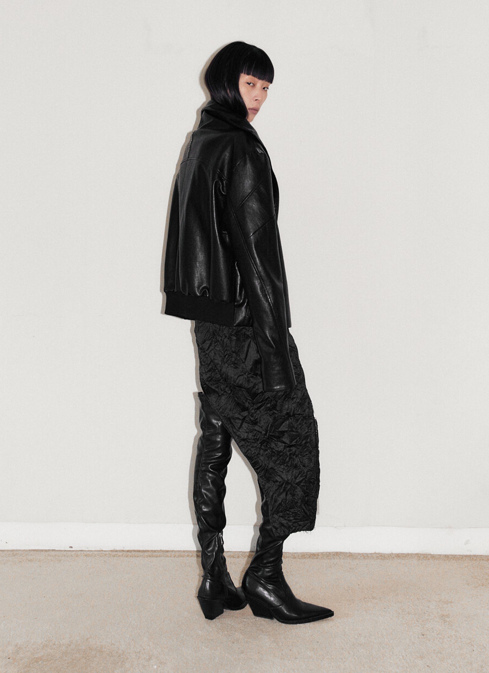 Nail faux leather jacket – HITCHHIKER Nail faux leather jacket – HITCHHIKER