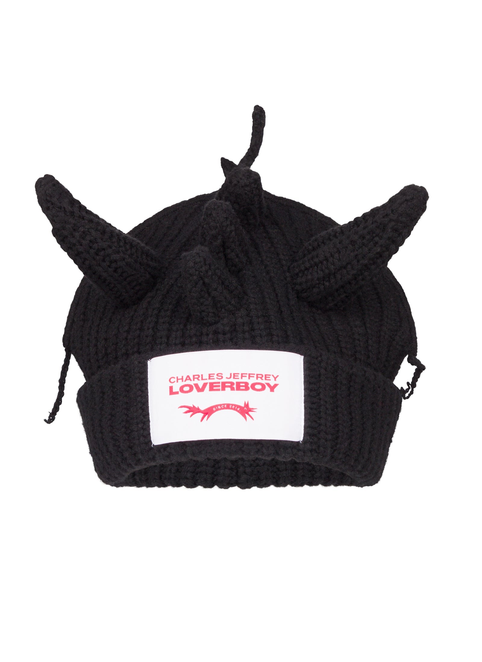帽子 LOVERBOY CHUNKY DRAGON BEANIE Charles Jeffrey LOVERBOY Black Chunky Dragon Beanie Charles