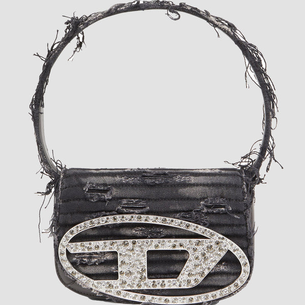 ニコ♡ DIESEL archive l logo handbag Black Denim 1DR Shoulder Bag – HITCHHIKER