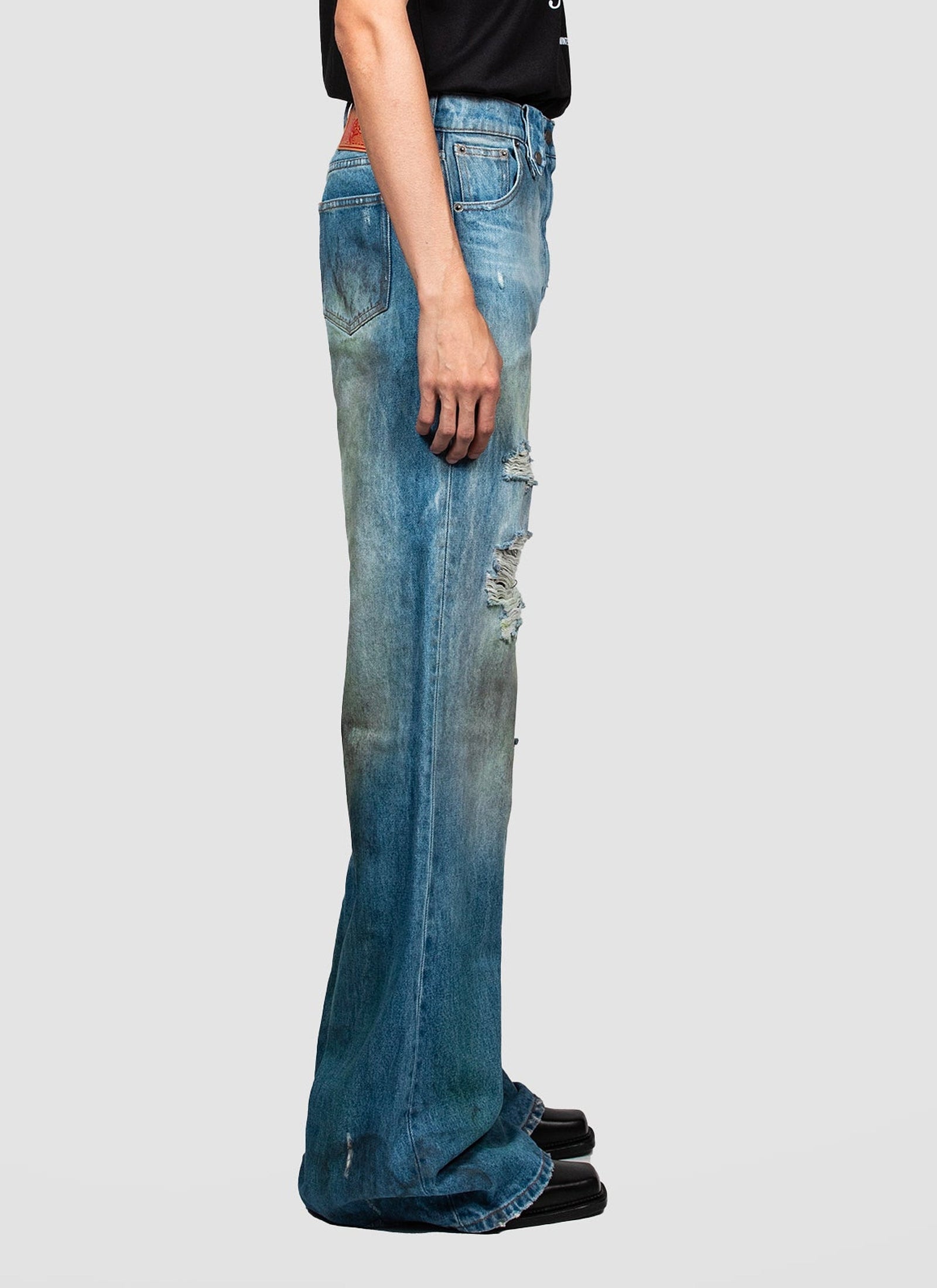 EGONlab samy wide leg jeans size L SAMY WIDE LEG DENIM BLUE