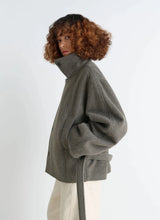 Short Asymmetrical Bathrobe Coat