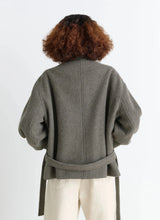 Short Asymmetrical Bathrobe Coat