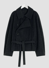 Short Asymmetrical Bathrobe Coat