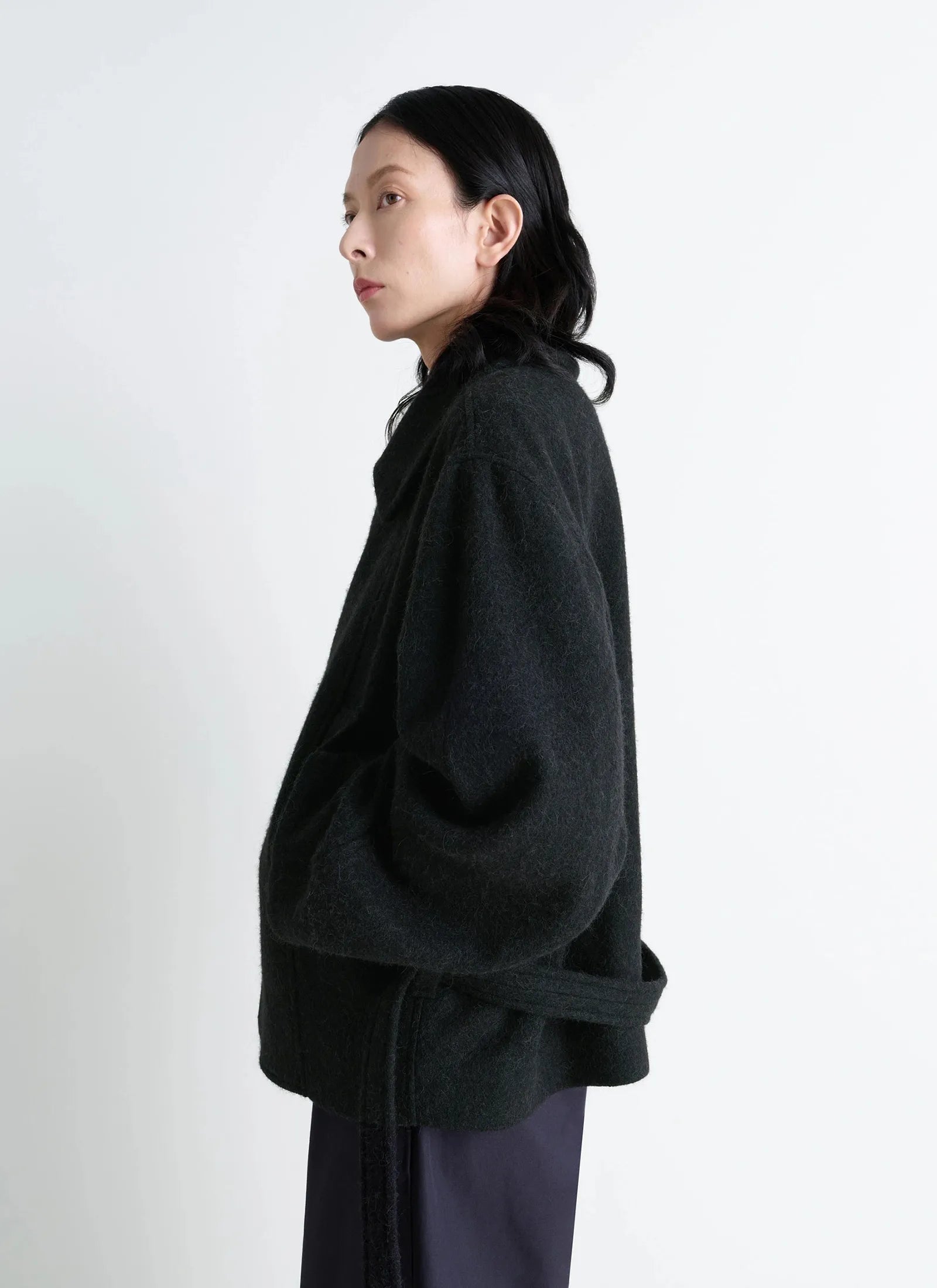 Short Asymmetrical Bathrobe Coat – HITCHHIKER