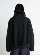 Short Asymmetrical Bathrobe Coat
