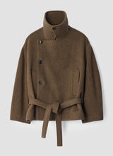 Short wrap coat