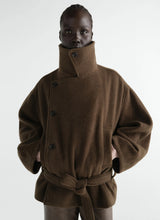 Short wrap coat