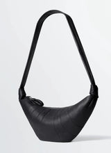 Medium croissant bag - soft grained leather