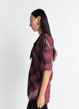 Short sleeve shirt with foulard in viscose cotton