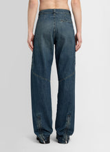 Straight Leg Denim Trousers