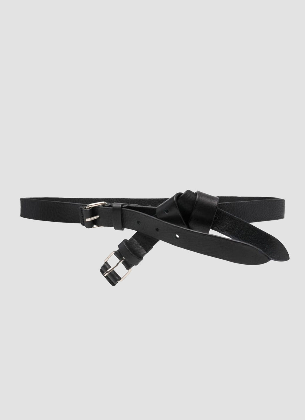 [MONOHA] / ☆ 25SS Ribbon leather belt / black The Row | Vintage black belt | Savannahs