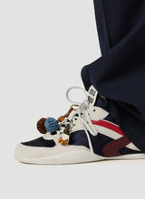 Gymnasium technical fabric and suede sneakers