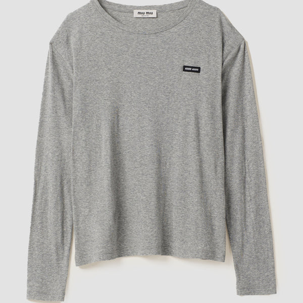 Long-sleeved ribbed jersey T-shirt – HITCHHIKER