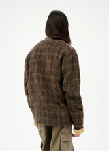 Dorf Check Hairy Wool Cardigan