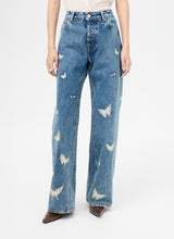 Treble Cut Indigo Butterfly