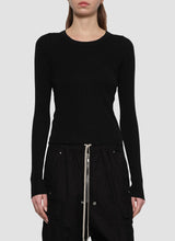 Cropped Rib Long Sleeves T-shirt