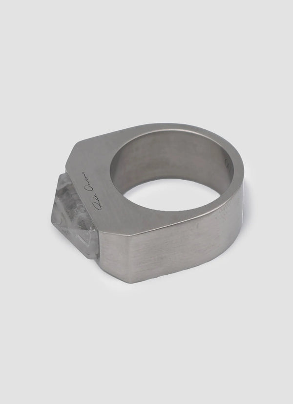 Crystal Pyramid Ring