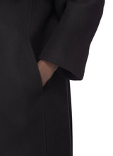 Dracucollar Coat In Black Melton