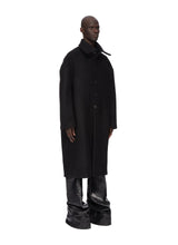 Dracucollar Coat In Black Melton