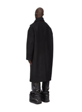 Dracucollar Coat In Black Melton