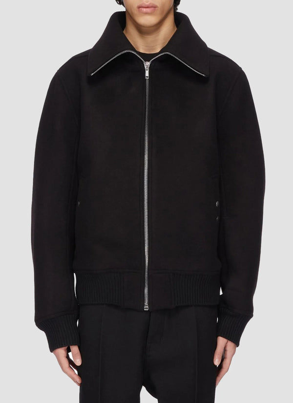 Blixa dracucollar in black melton