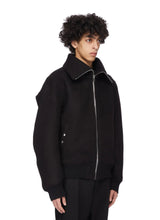 Blixa dracucollar in black melton