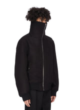 Blixa dracucollar in black melton