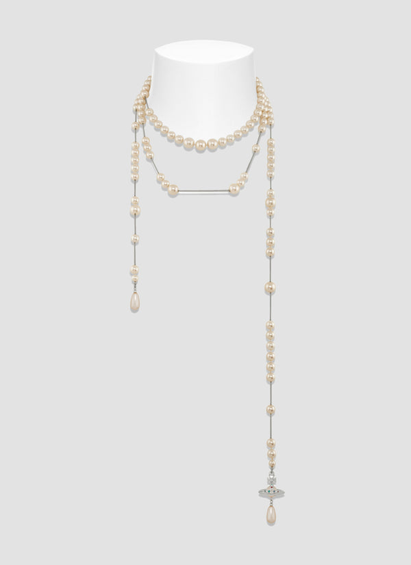 Broken pearl necklace