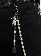 Beaded Rose Cross Pants Chain