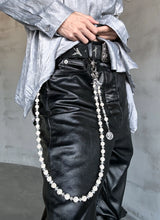 Beaded Rose Cross Pants Chain