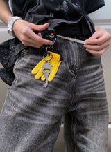 Glove Keychain with Tape Measure