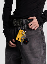 Glove Keychain with Tape Measure