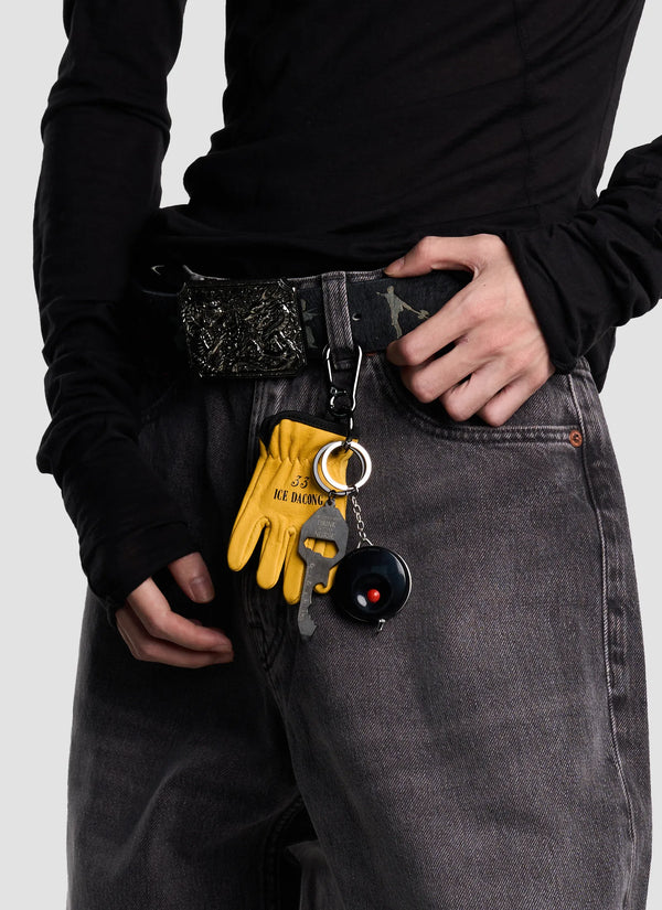Glove Keychain with Tape Measure